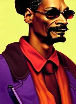 Snoop Dogg 18 XL 3072 x 4224 Stock Illustration