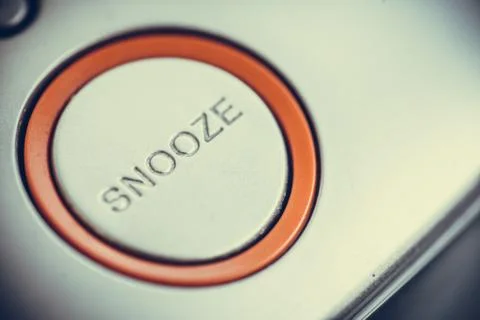 Snooze button detail Stock Photos