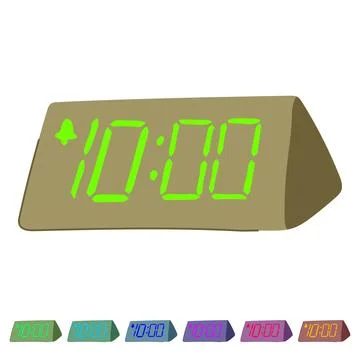 Snooze travel alarm clock vector cartoon graphic Stock Illustration