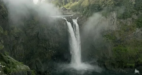Snoqualmie Falls Waterfall Video stock 135470514