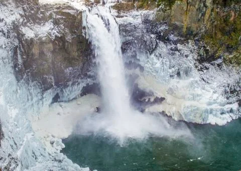 Snoqualmie waterfall. Stock Photos