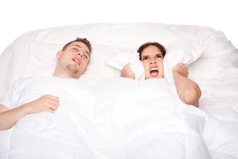 Snoring and asleep Stock Photos