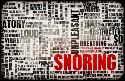 Snoring Illustrazione stock