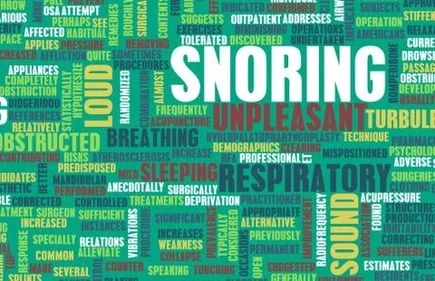 Snoring Illustrazione stock