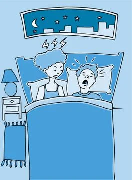 Snoring Stock Illustration