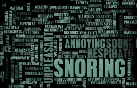 Snoring Illustrazione stock