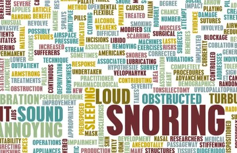 Snoring Illustrazione stock