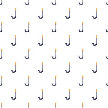 Snorkel gear repeating pattern with simple pixel art style Stock Illustration