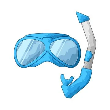 Snorkel mask illustration Stock Illustration