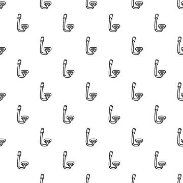 Snorkel mask seamless pattern for summer vacation Stock Illustration