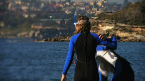 Snorkelers HD Stock Footage 481385