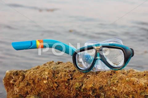 Snorkeling equipment Stock Photos