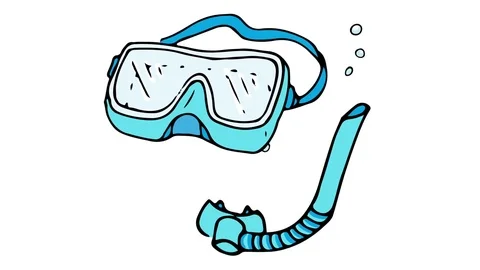 Snorkeling icon Stock Footage 73977935