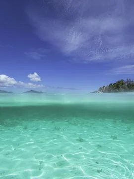Snorkeling In The Lagoon Stock Photos