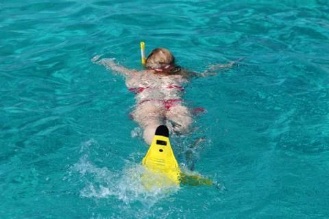 Snorkeling 스톡 사진