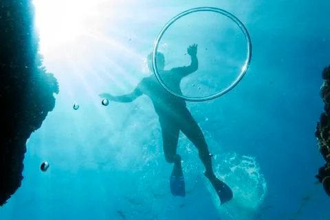 SNORKELING Stock Photos