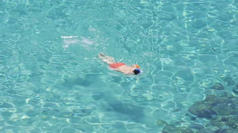 Snorkeling in the sea. Stock-Footage 131553784
