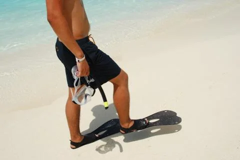 Snorkeling time Stock Photos