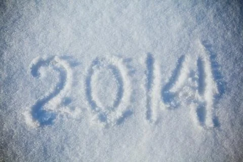 Snow 2014 texture Stock Photos