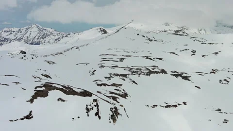 Snow Alp mountain range landscape Stock Footage 327098068