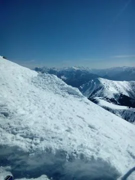 Snow on the Alps Stock Photos