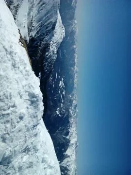 Snow on the Alps Stock Photos