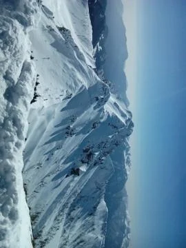 Snow on the Alps Stock Photos