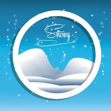 Snow and alps design Stock Illustration