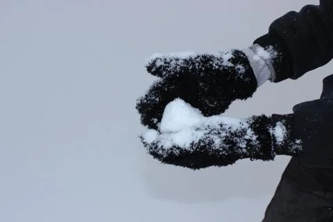 Snow and the clothes Stock Photos