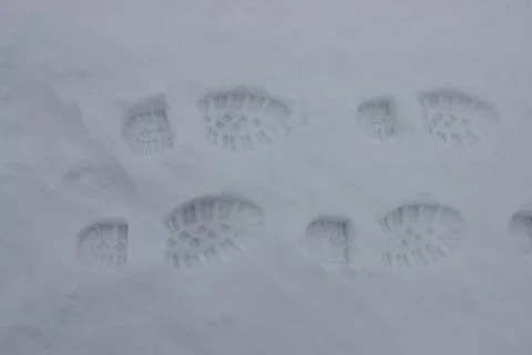 Snow and the clothes Stock Photos