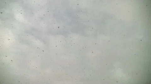 Snow and Clouds in Sky Stock Footage 10689089
