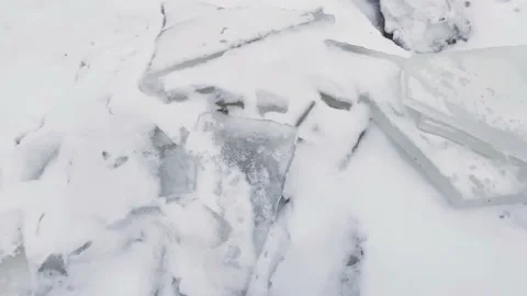 Snow and ice background, Video stock 167218626
