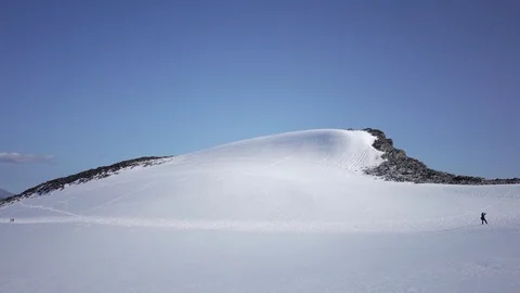 Snow and mountain Stock Footage 89699993