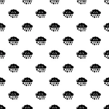 Snow and rain pattern vector seamless Stock Illustration