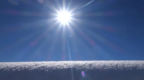 Snow and sunshine background Stock Footage 64540146