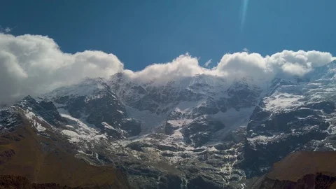 Snow on Andes Stock Footage 121500748