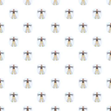 Snow angel winter pattern seamless illustration 스톡 일러스트