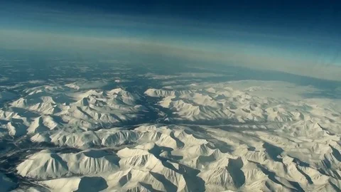 Snow apped mountains. Stock Footage 70380032