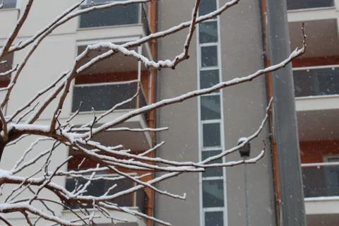 Snow in Apulia Stock Photos