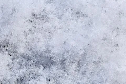 Snow array with high magnification winter background Stockfoto's