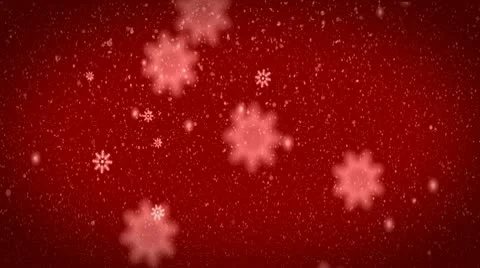 Snow back red Stock Footage 10713791