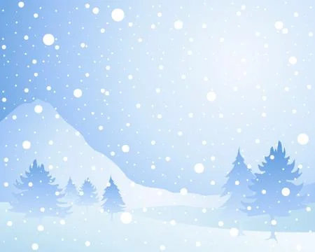 Snow background Stock Illustration