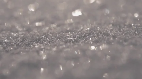 Snow Background Macro Shallow Focus Blurry Lights 스톡 동영상 84653503