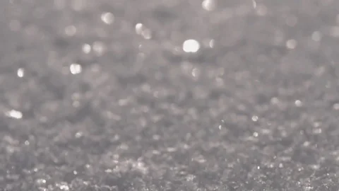 Snow Background Macro Shallow Focus Blurry Lights 스톡 동영상 84653611