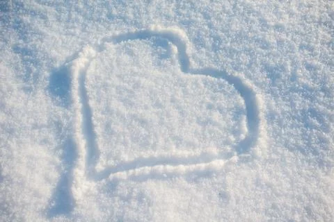 Snow background with picture Stock Photos
