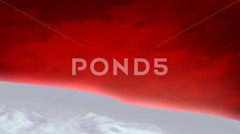 Snow background red wide Stock Illustration