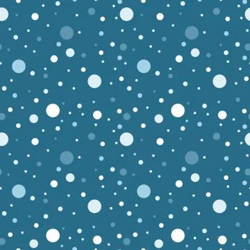 Snow background - simple seamless winter texture. Vector illustration. Stock Illustration