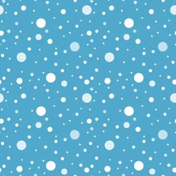 Snow background - simple seamless winter texture. Vector illustration. Stock Illustration