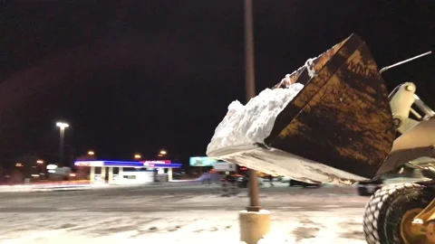 Snow Being Dumped Onto Pile in Winter 스톡 동영상 101201393