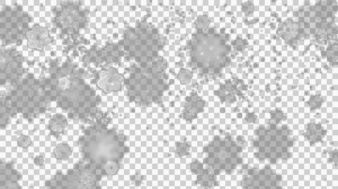 Snow Big Flakes Alpha Stock Footage 49737233